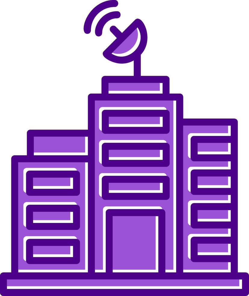 Building Network Vector Icon