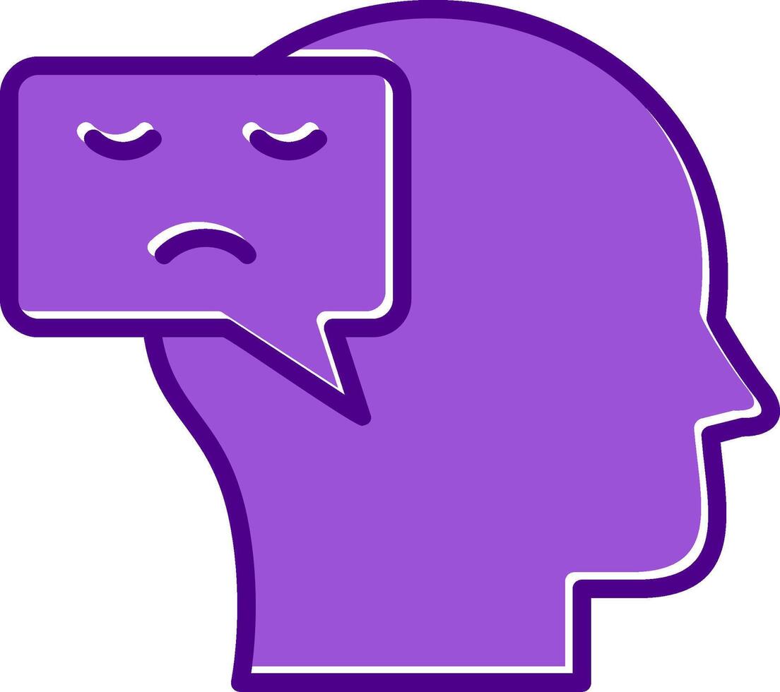 Negative Thinking Vector Icon