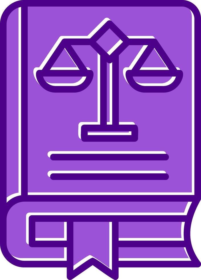 Law Book Vector Icon