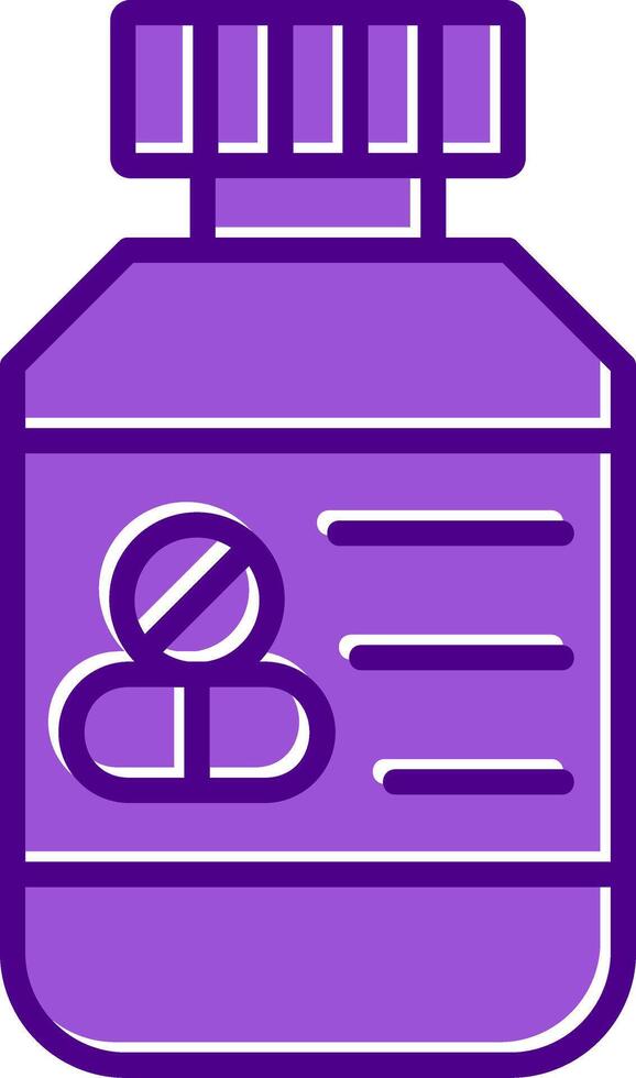 Pills Bottle Vector Icon
