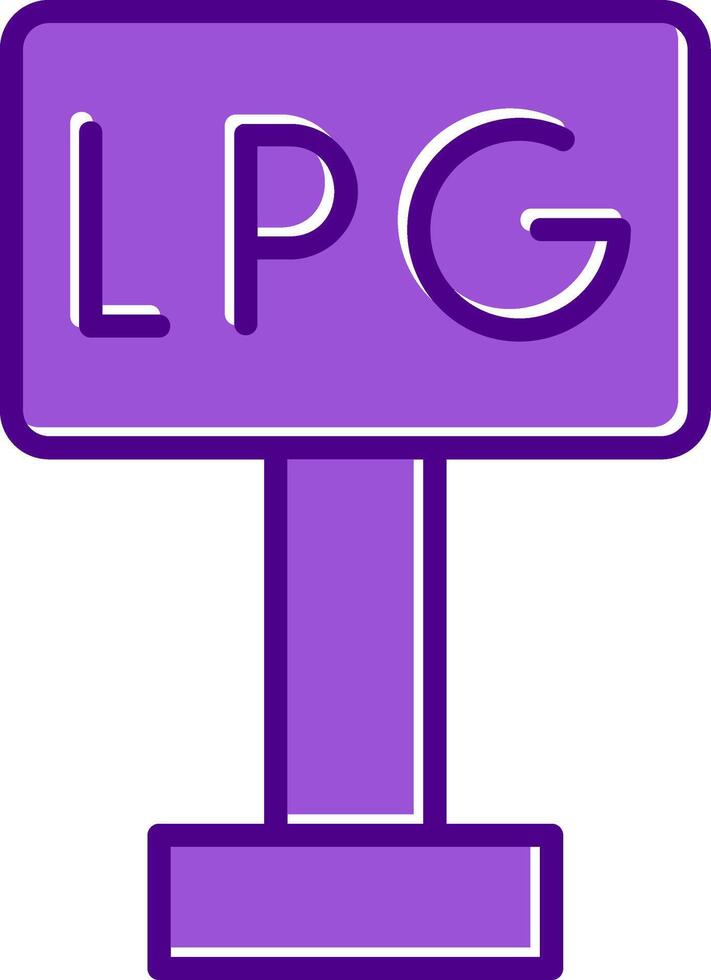 Liquefied Petroleum Gas Vector Icon