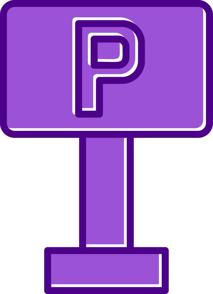 Parking Sign Vector Icon