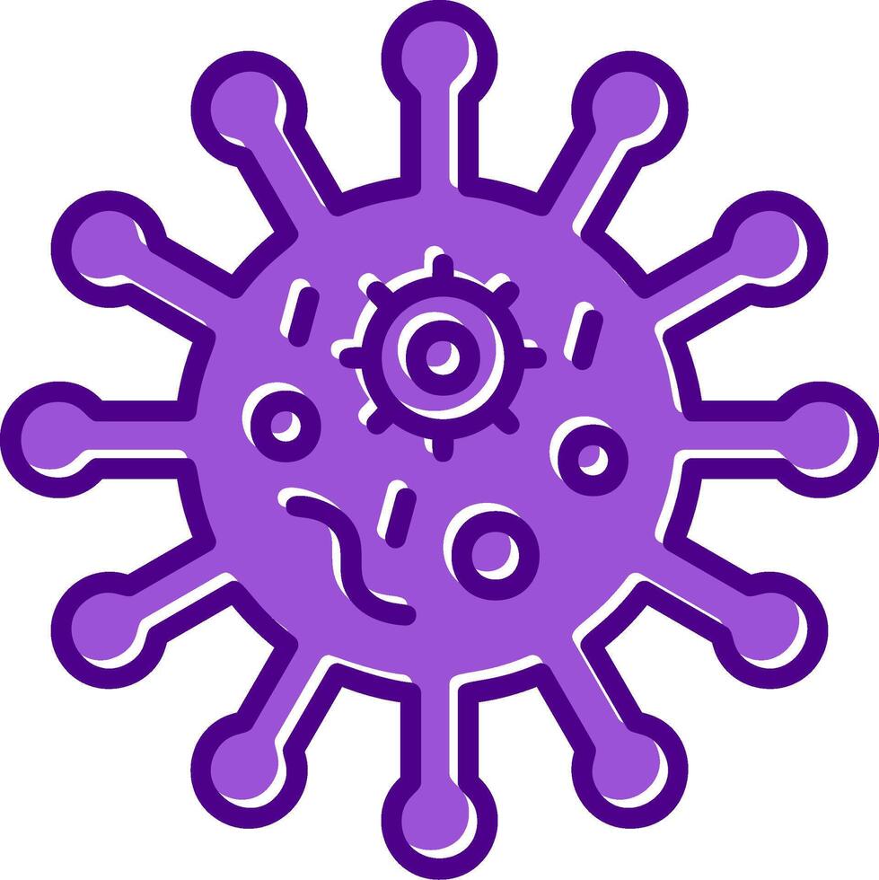 icono de vector de virus