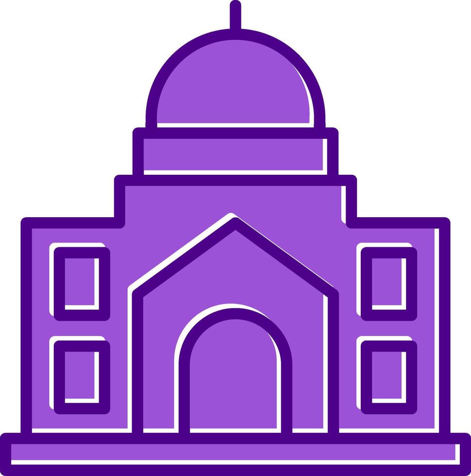 icono de vector de mezquita