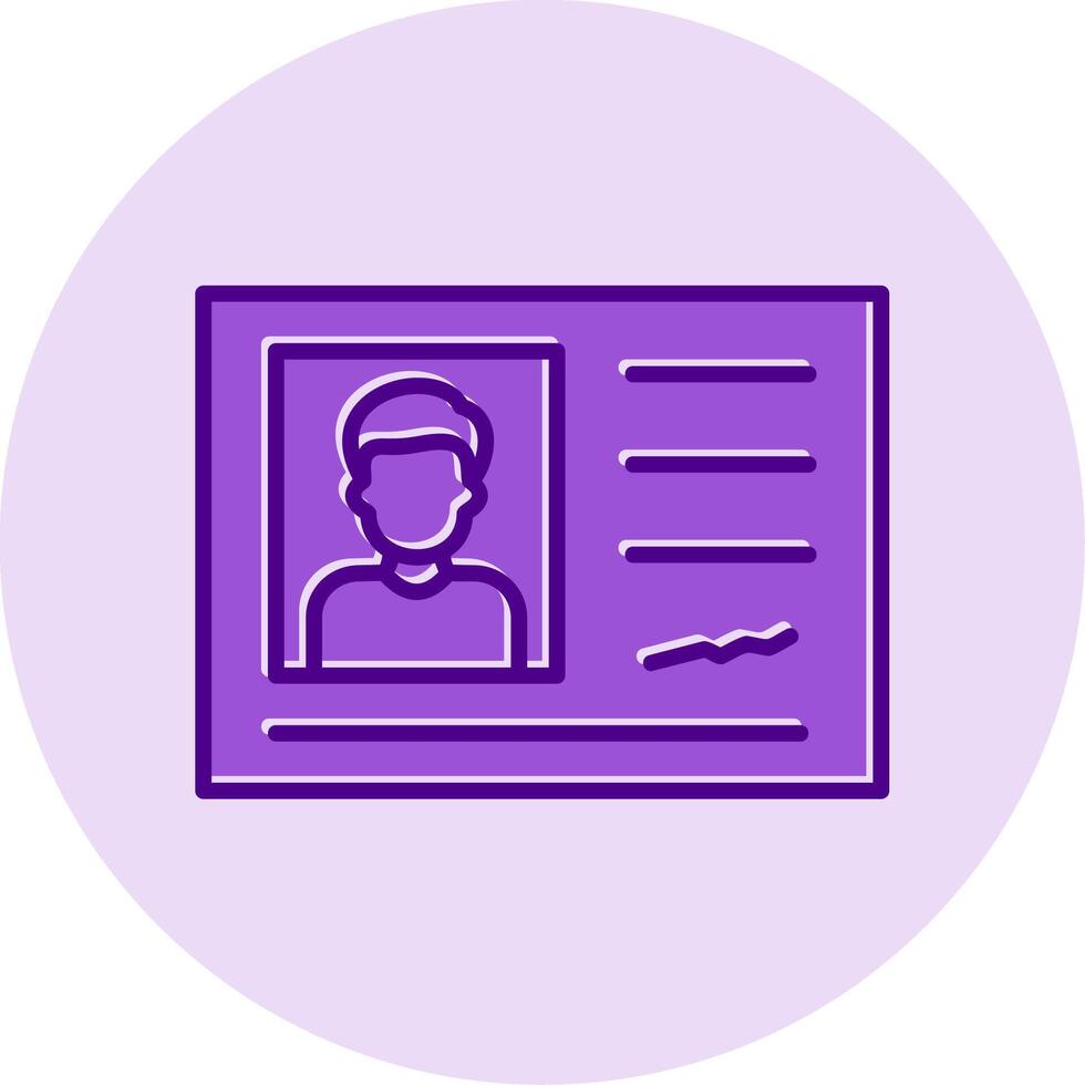 Identification Card Vector Icon