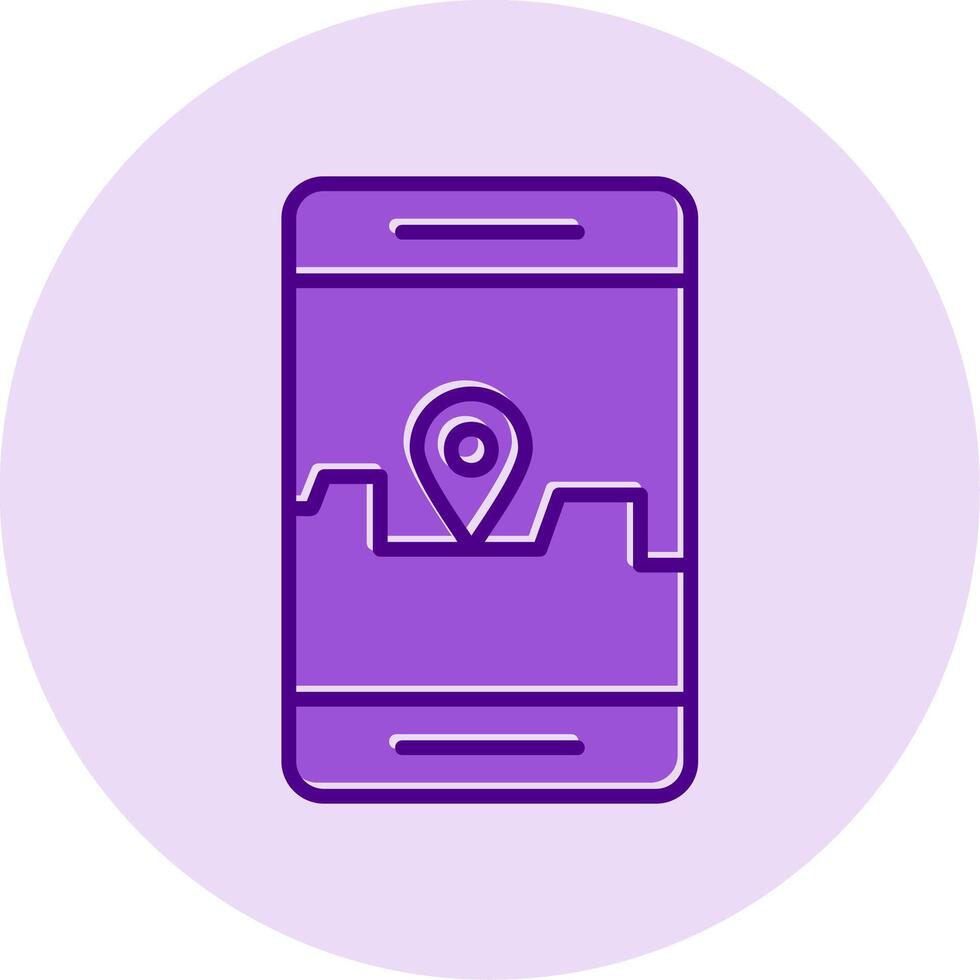 Smartphone Gps Vector Icon