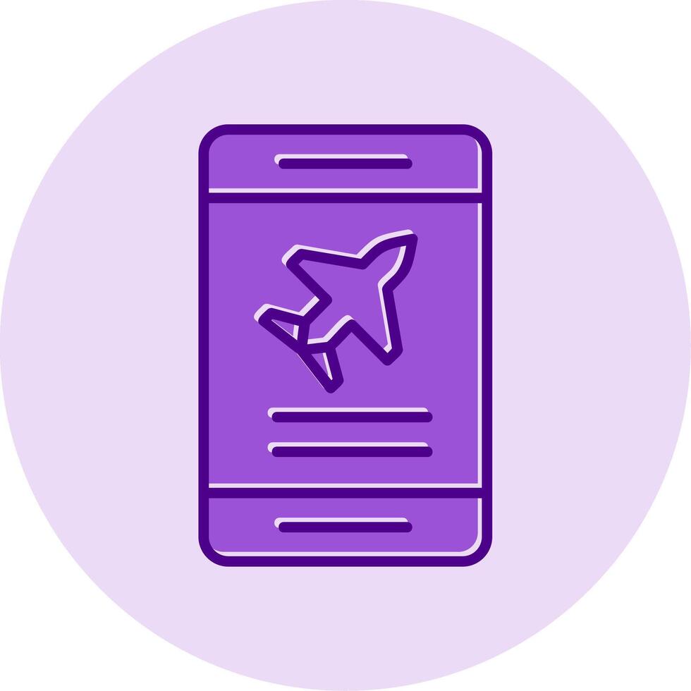 Plane Ticket booking Vector Icon