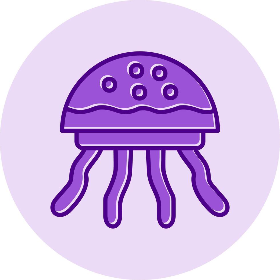 icono de vector de medusas