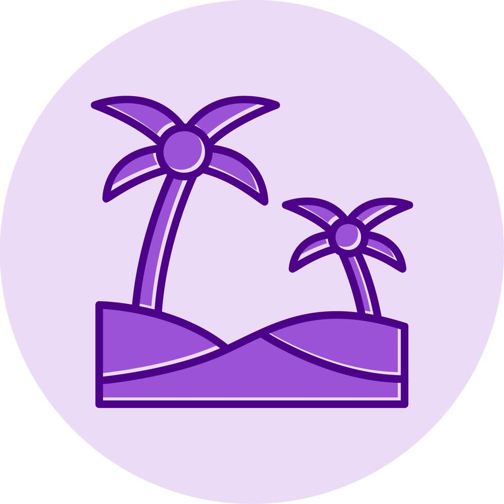 Oasis Vector Icon