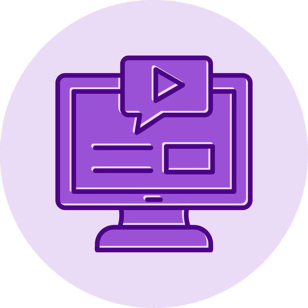 Online Course Vector Icon
