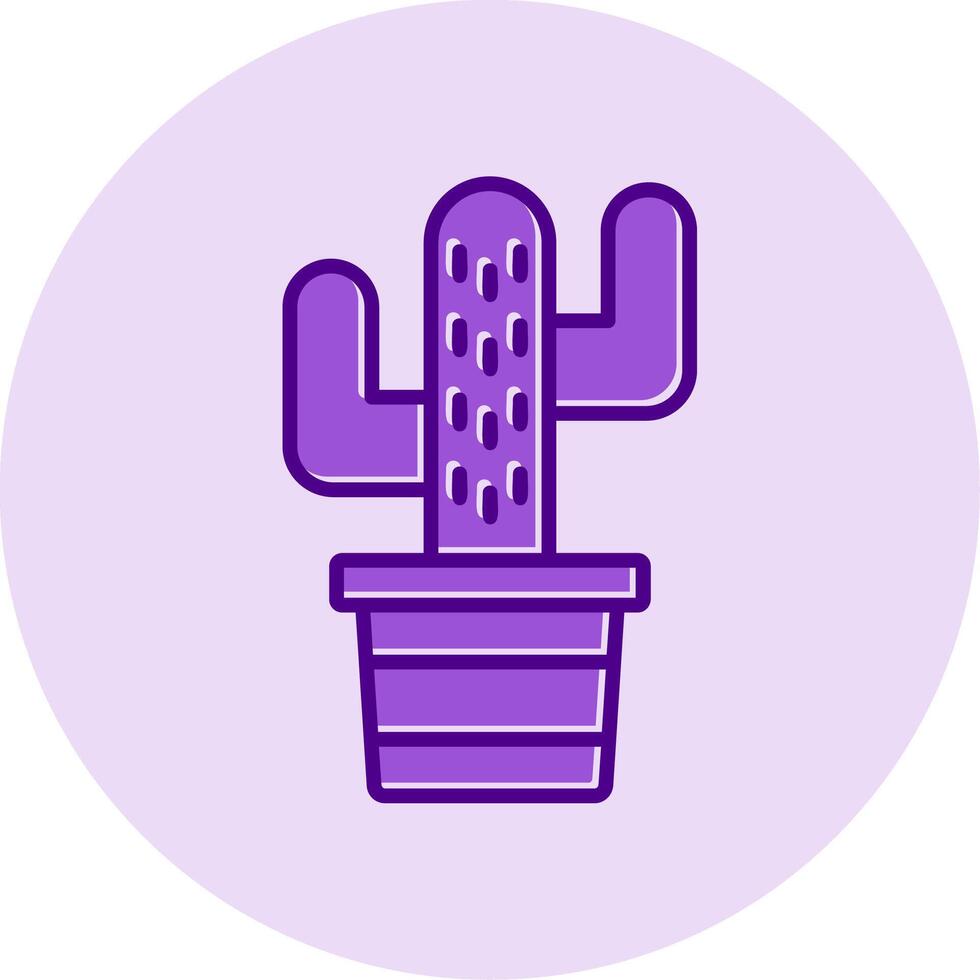 icono de vector de cactus