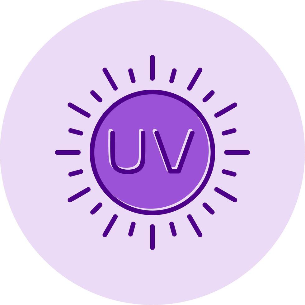 ultravioleta vector icono