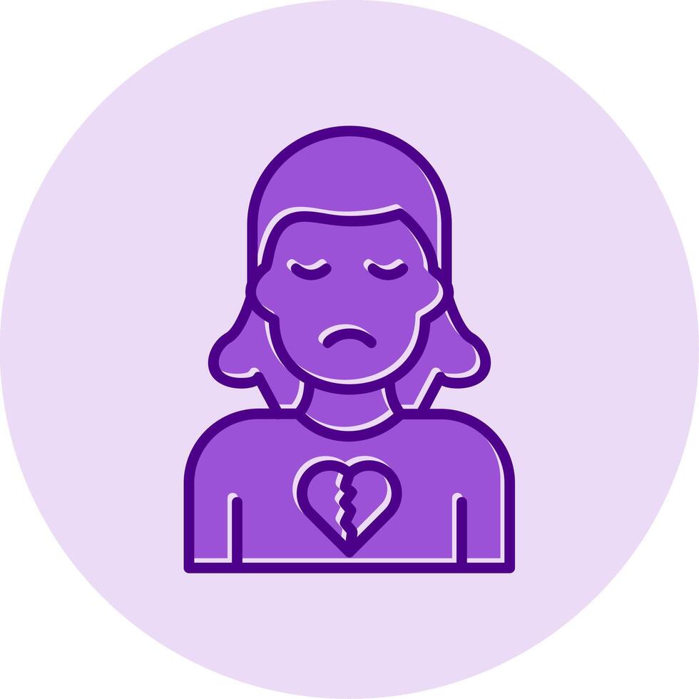 Broken Heart Vector Icon