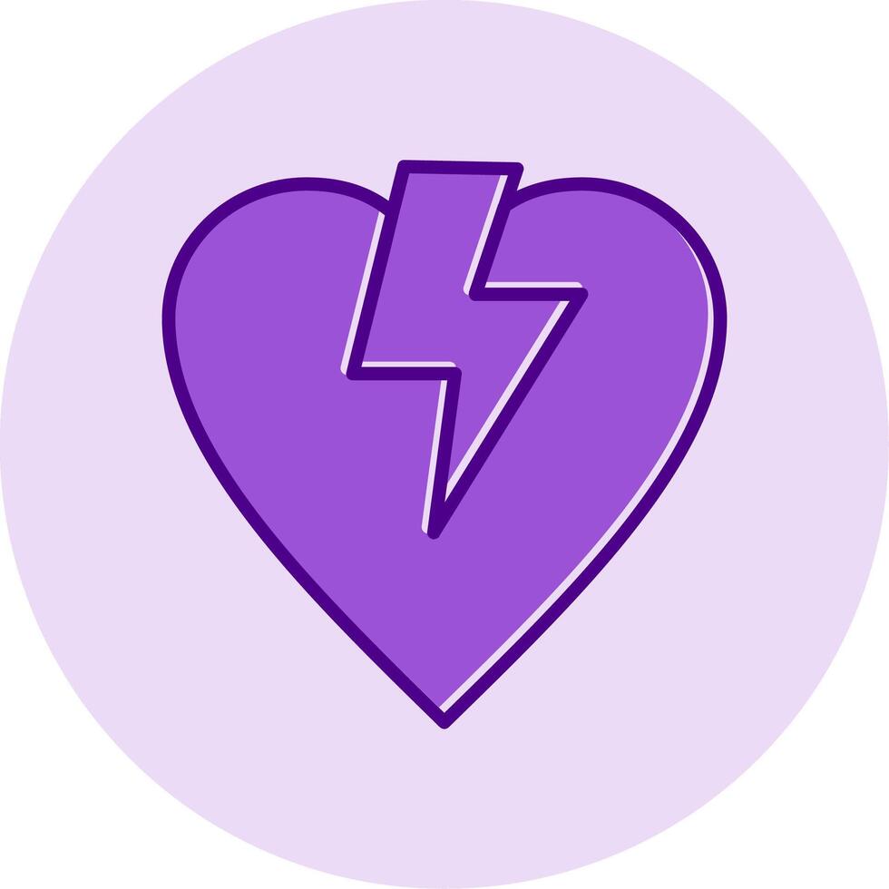 icono de vector de corazón roto