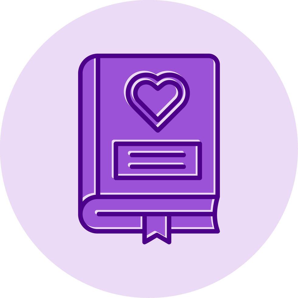 Romance Book Vector Icon