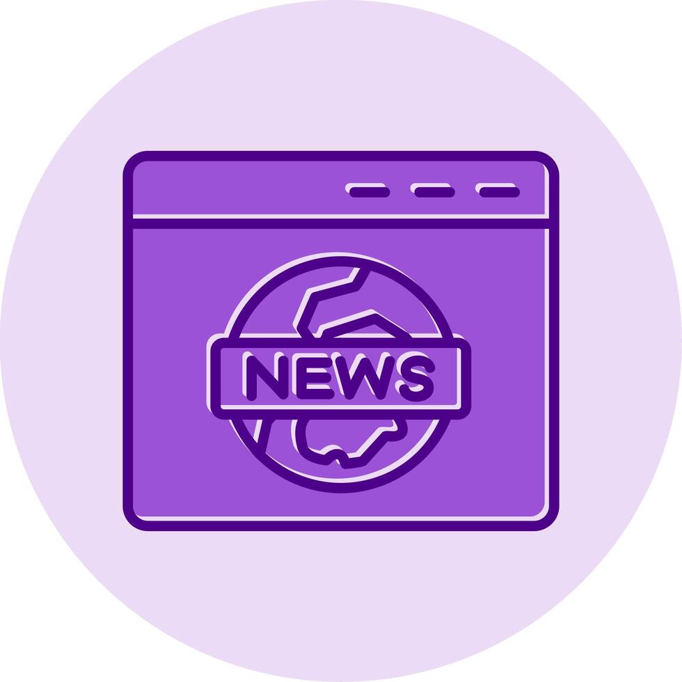 icono de vector de informe de noticias