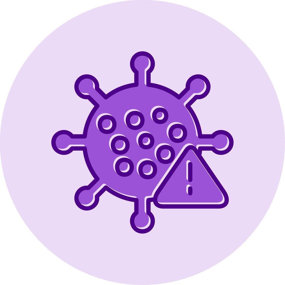 icono de vector de virus