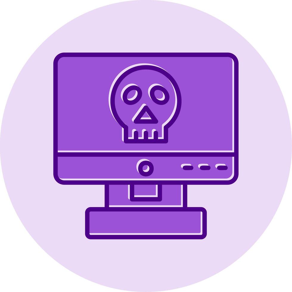 icono de vector de piratería informática