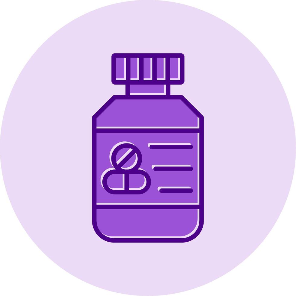 Pills Bottle Vector Icon