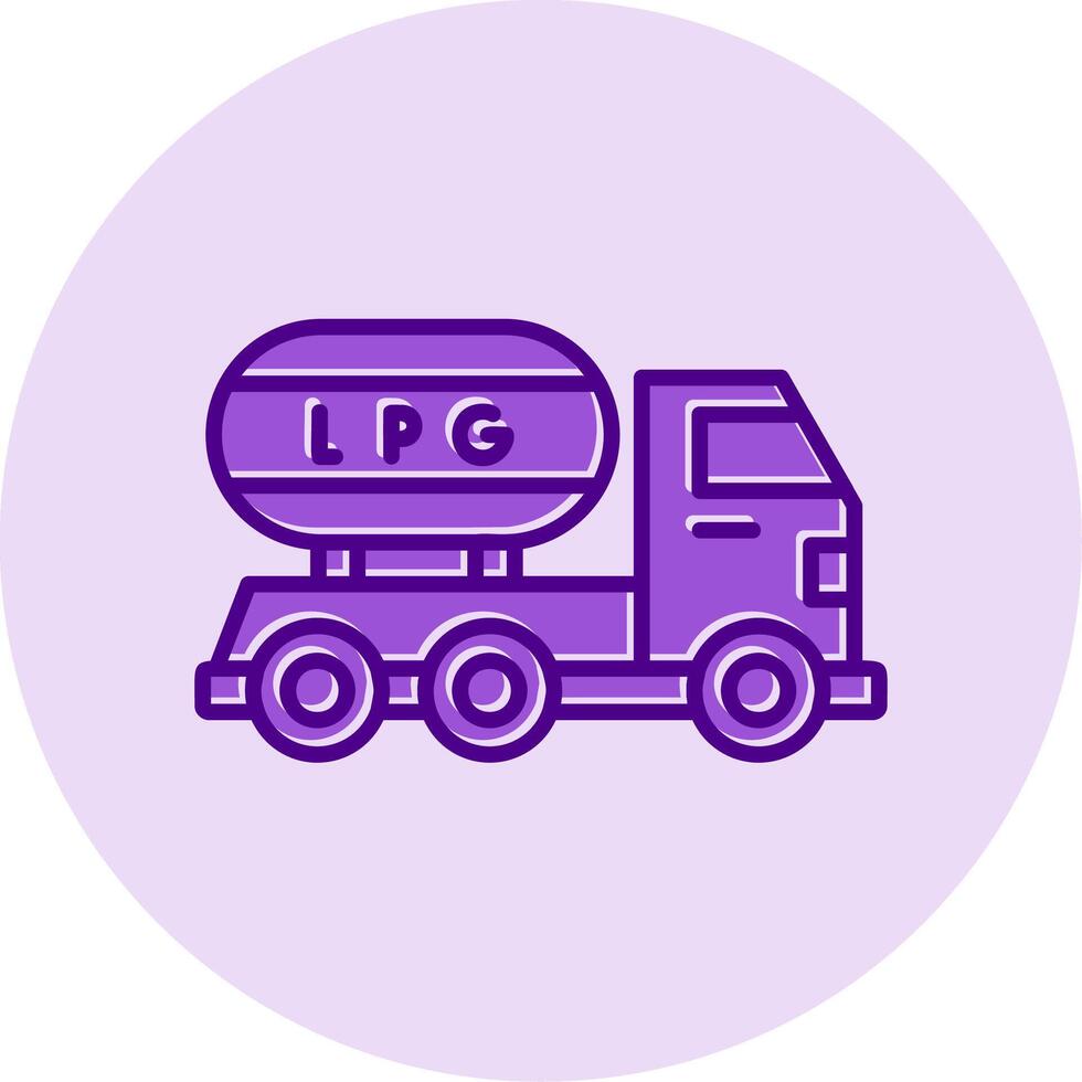 Gas Truck Vector Icon