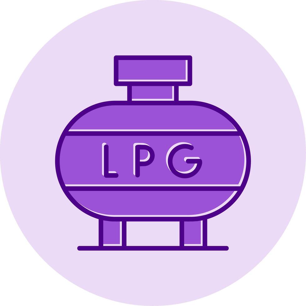 Liquefied Petroleum Gas Vector Icon