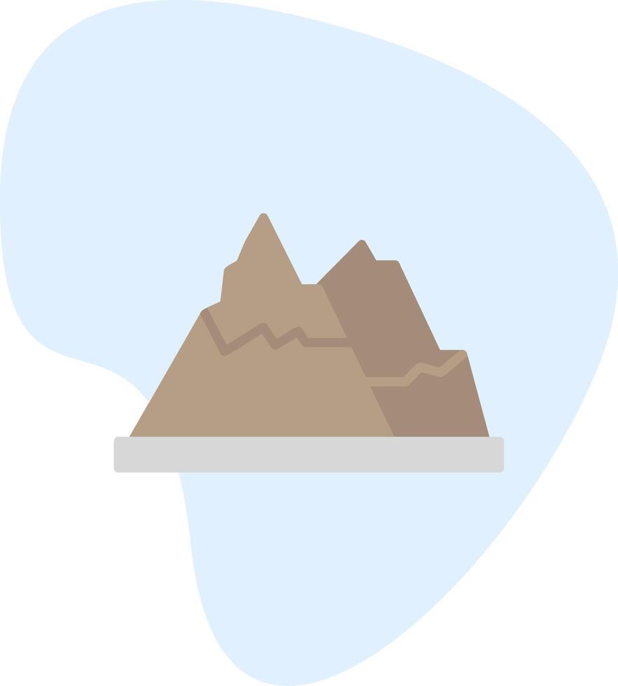 icono de vector de montaña