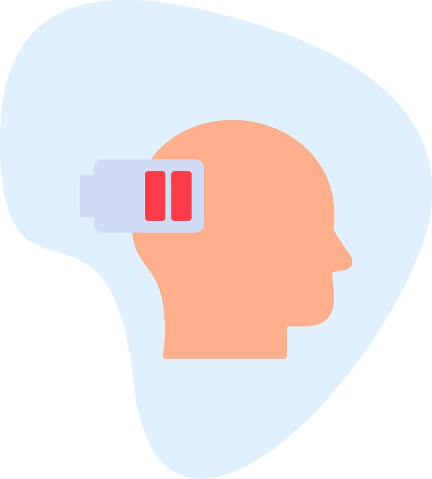 Exhausted Vector Icon