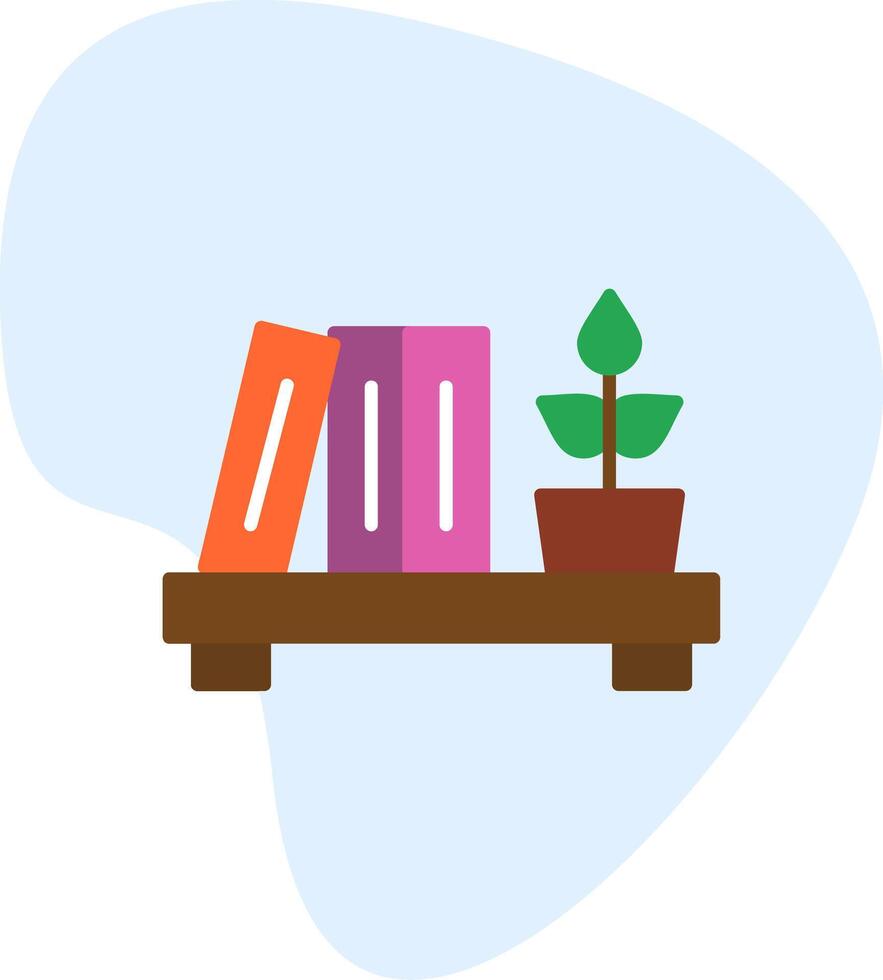 Bookshelf Vector Icon