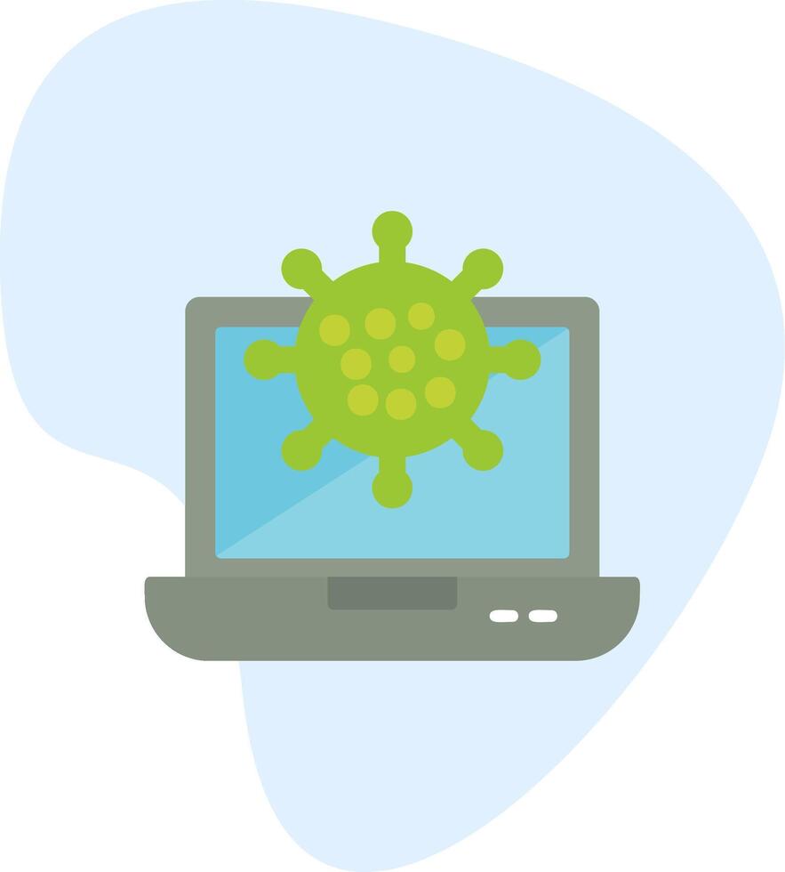 icono de vector de ataque de virus