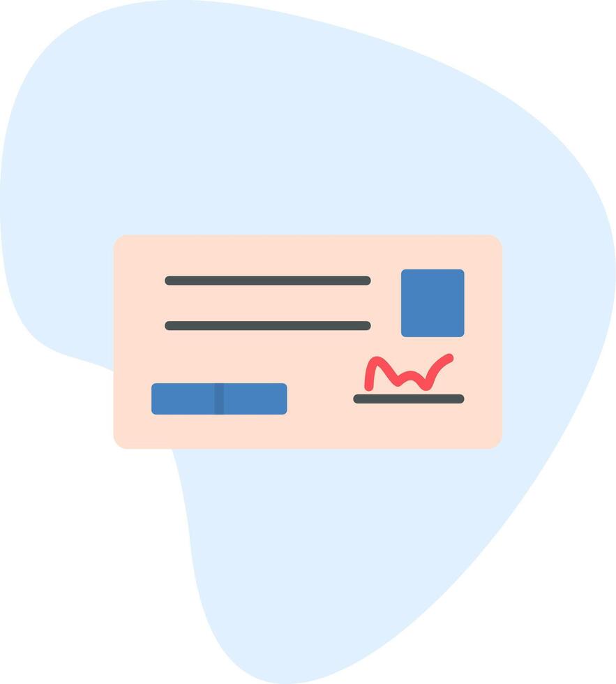 Cheque Vector Icon