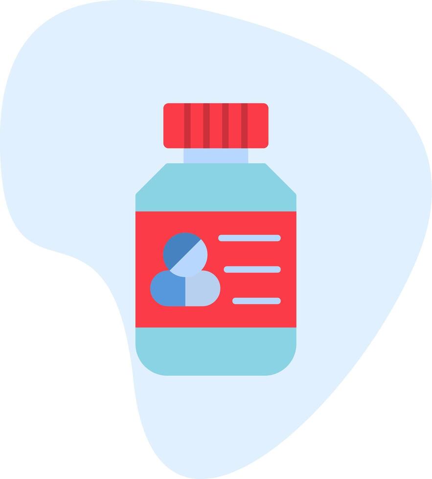 Pills Bottle Vector Icon