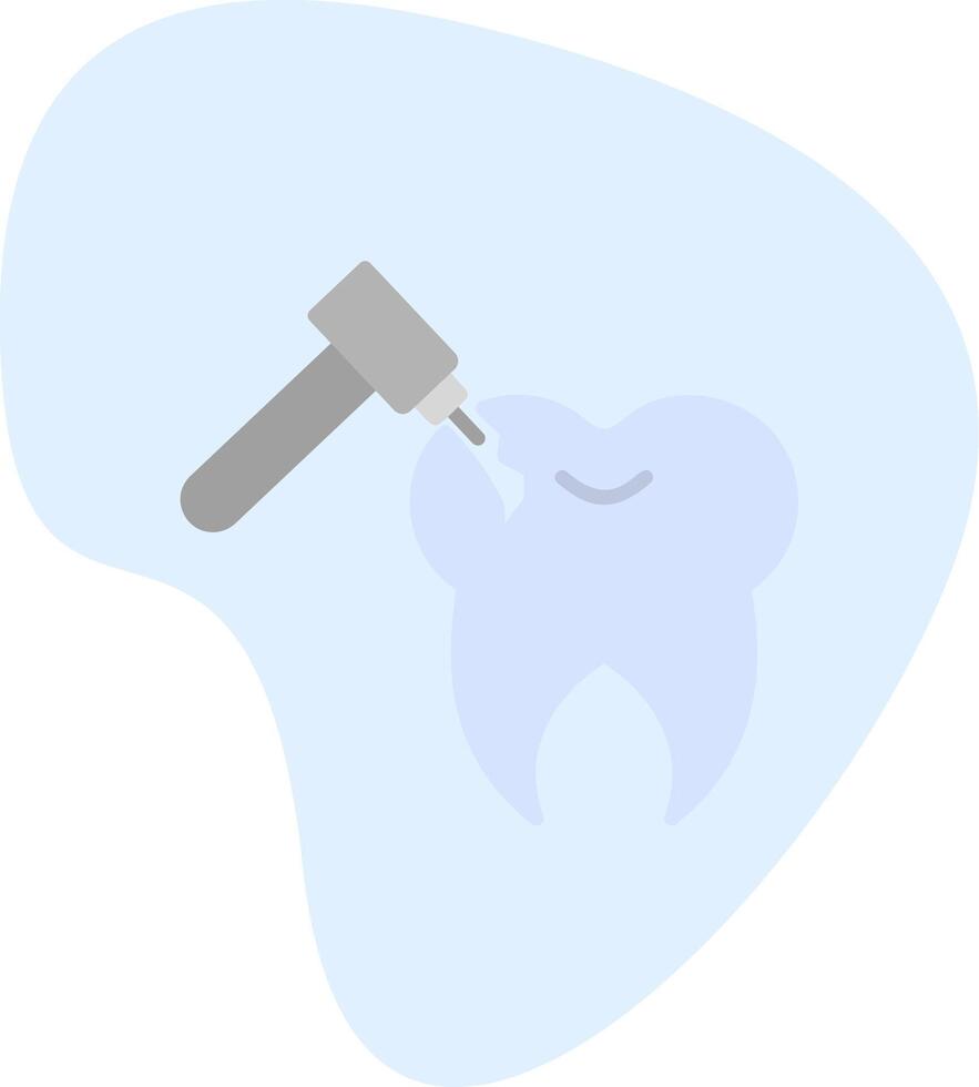Tooth Drilling Vector Icon