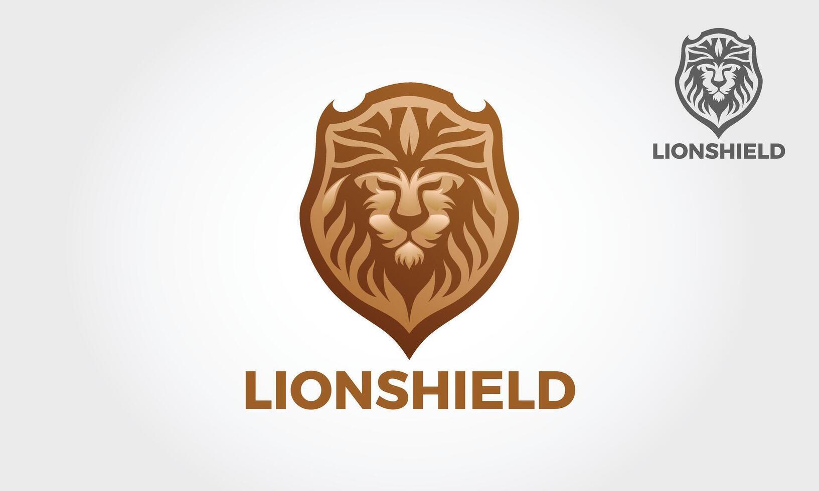 Lion Shield Vector Logo Template. This logo great for consulting firm, studios, school, sports, creative agencies, production houses, band, musician, web, or any business that needs a strong character