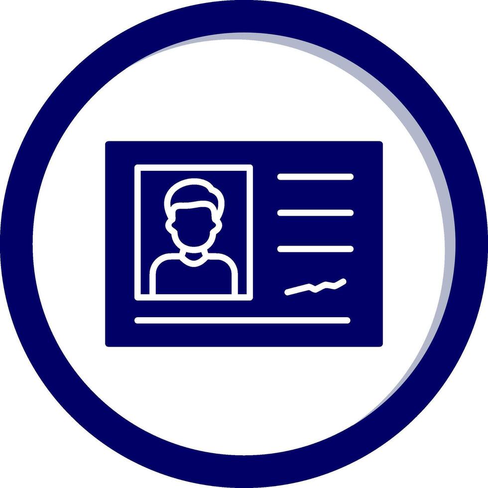 Identification Card Vector Icon