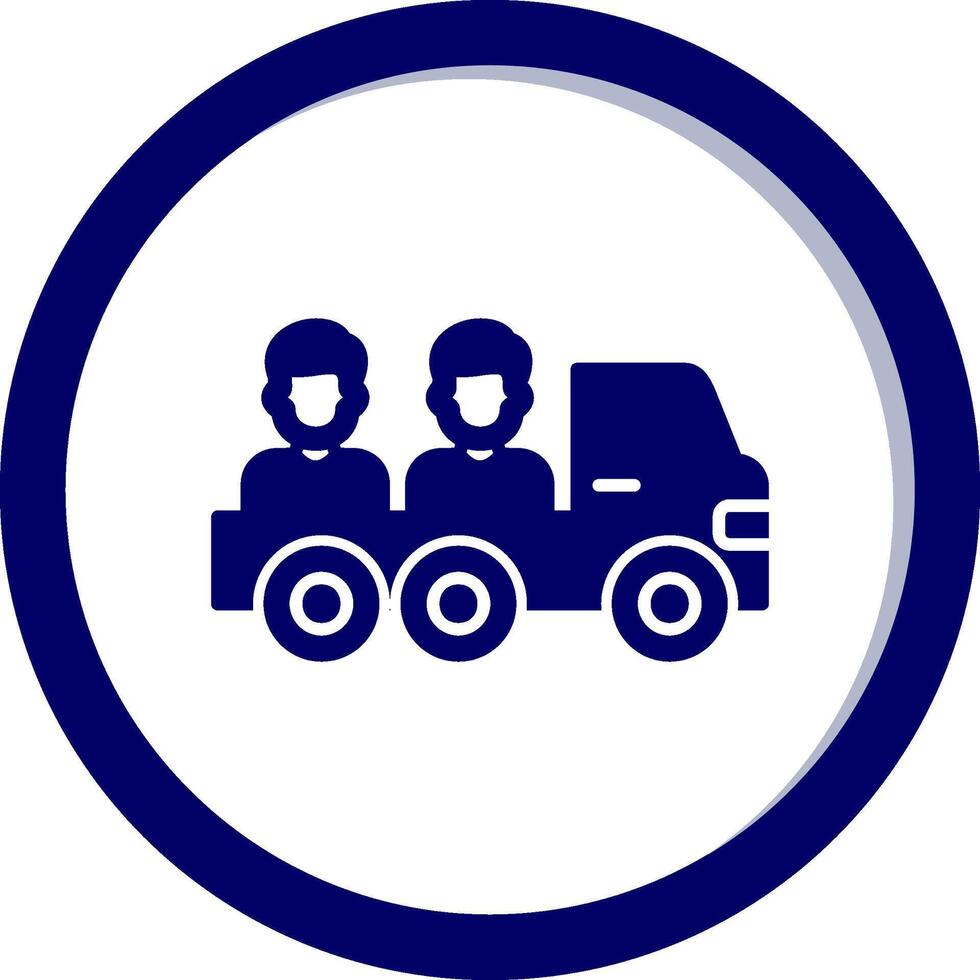 icono de vector de camioneta