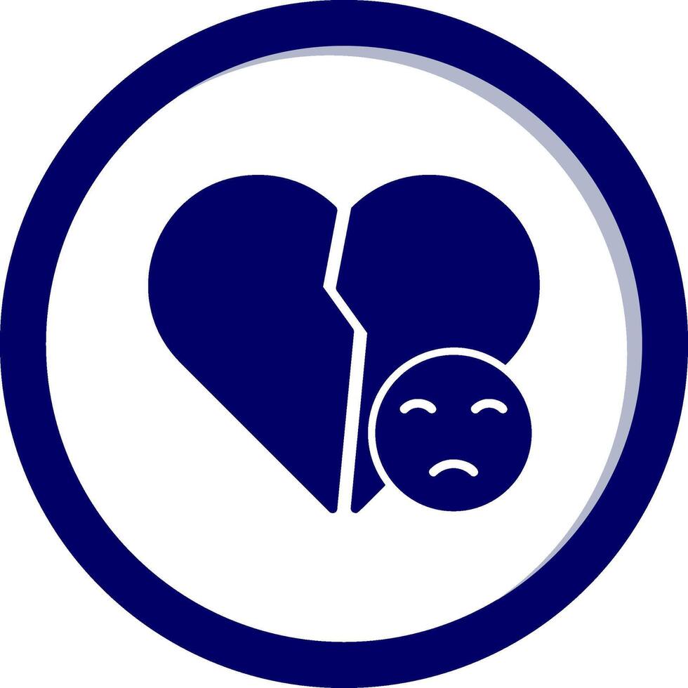 Broken Heart Vector Icon