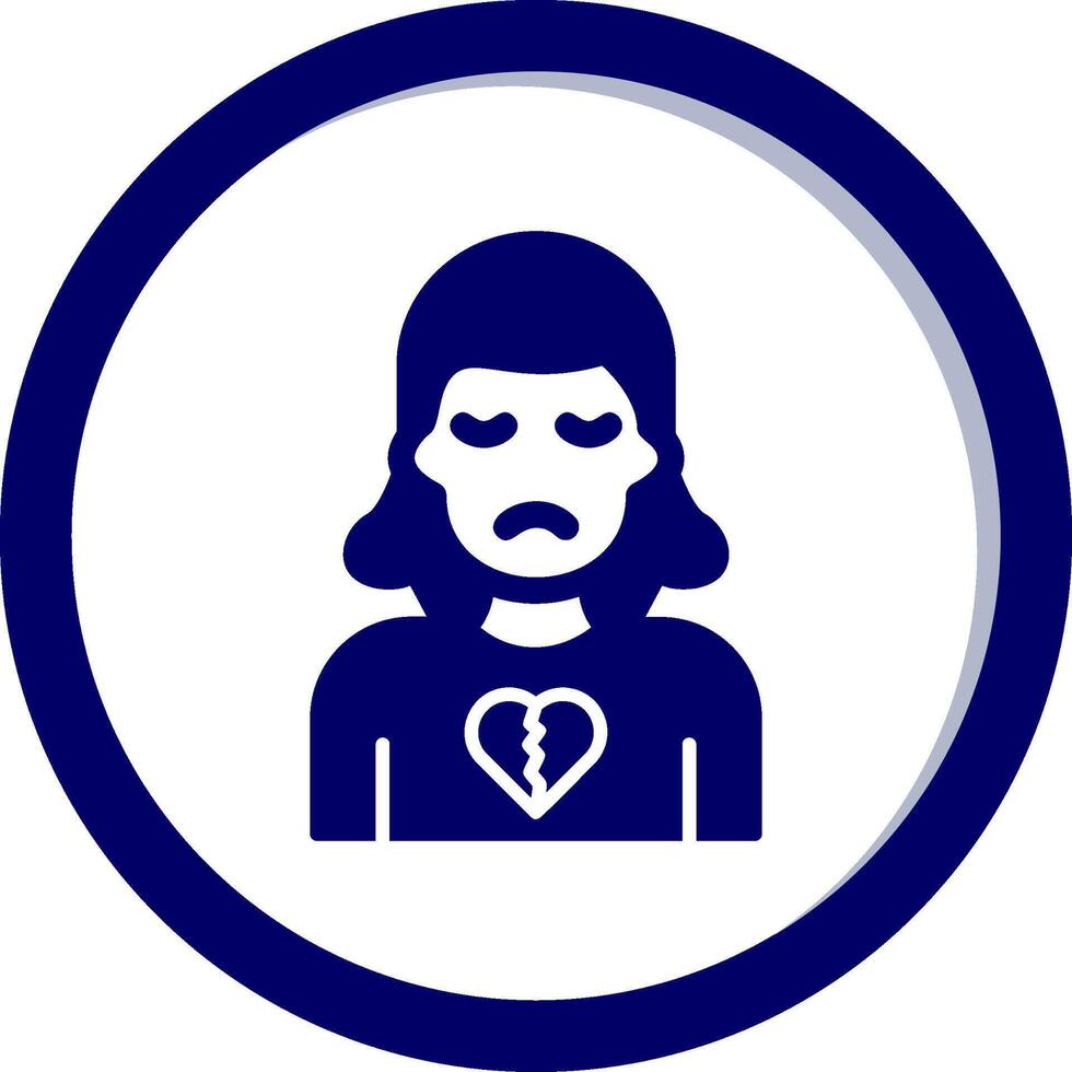 Broken Heart Vector Icon