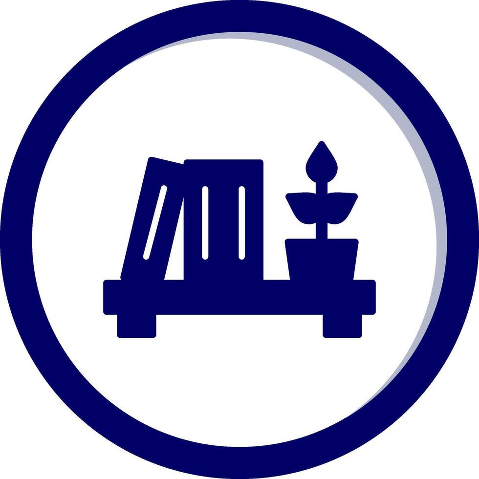 Bookshelf Vector Icon