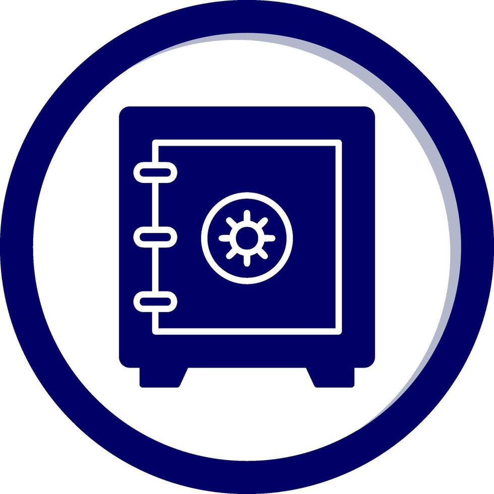 icono de vector de caja fuerte