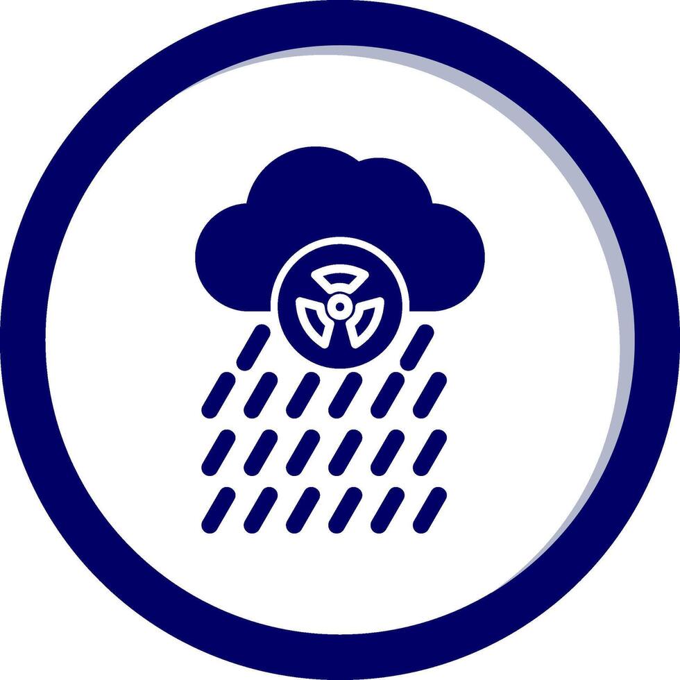 icono de vector de lluvia ácida