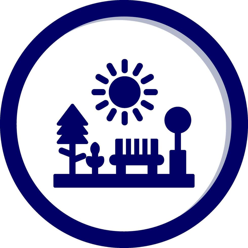 icono de vector de parque