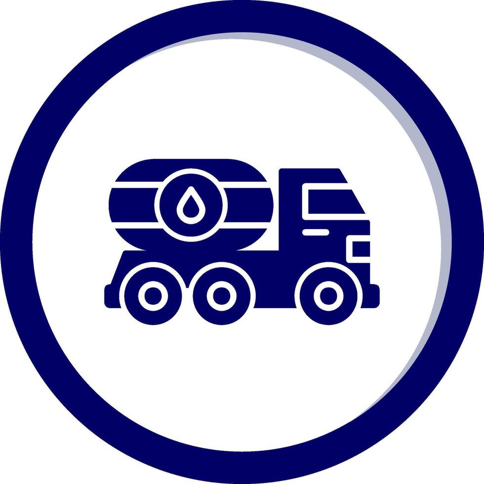 Oil Truck Vector Icon