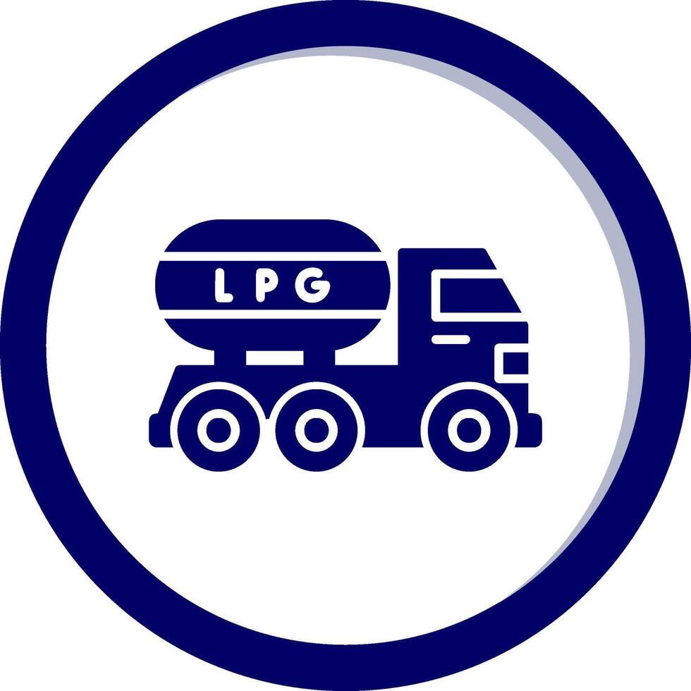 Gas Truck Vector Icon