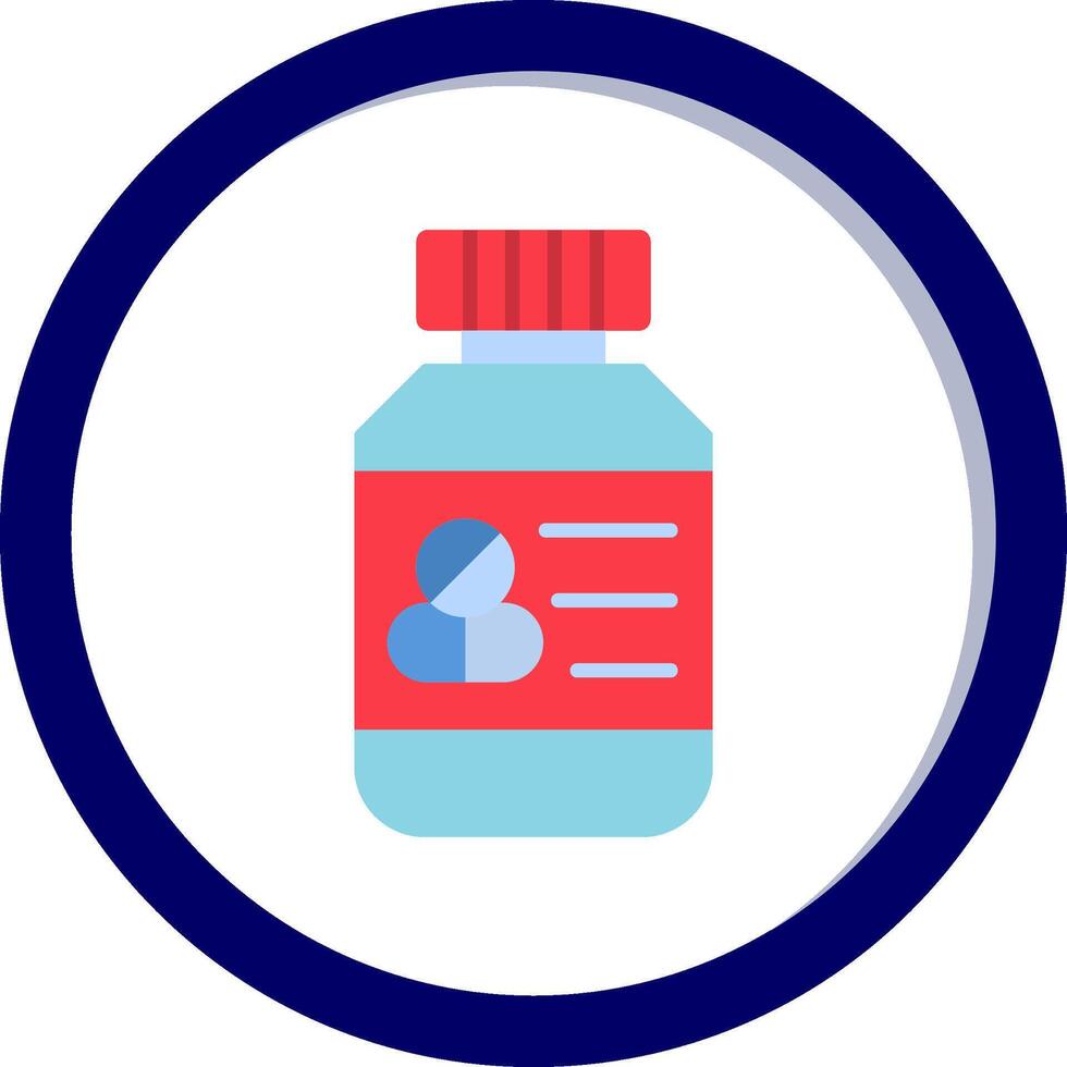 Pills Bottle Vector Icon