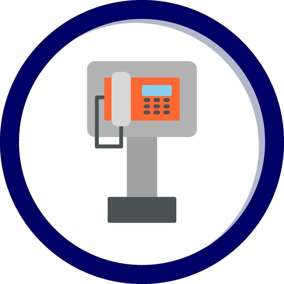 público teléfono vector icono