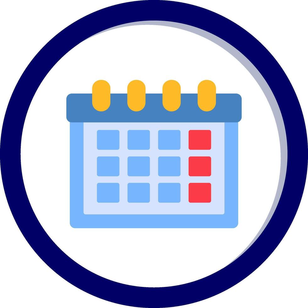 icono de vector de calendario