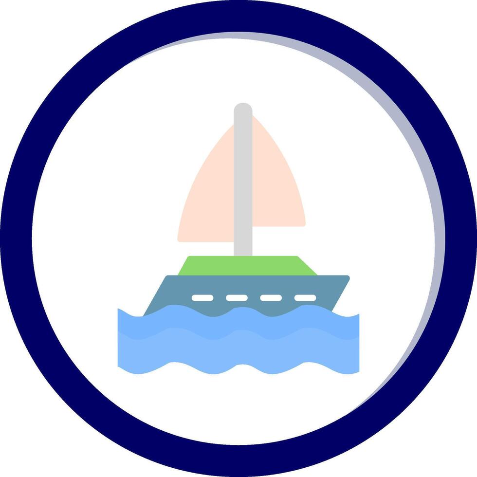 Yacht Vector Icon