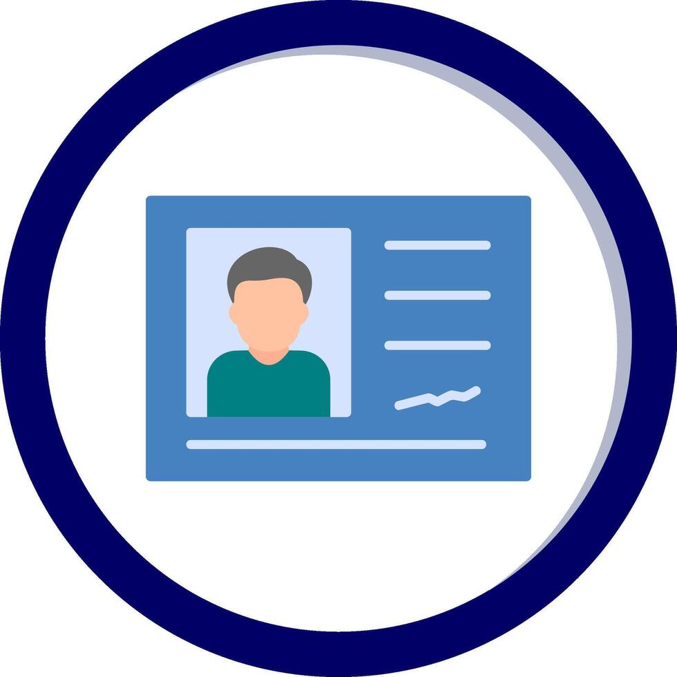 Identification Card Vector Icon
