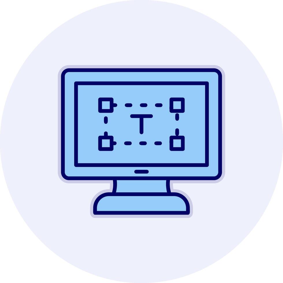 Computer text Editor Vector Icon