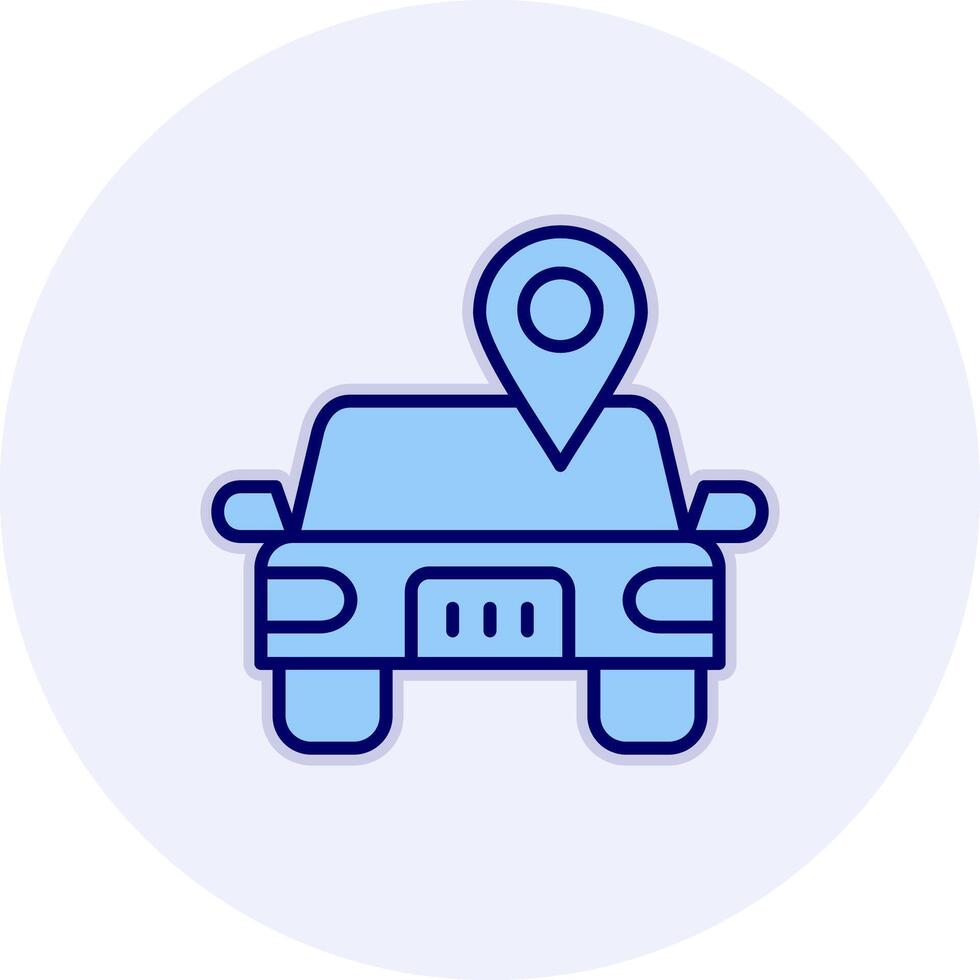 Car Location Vector Icon